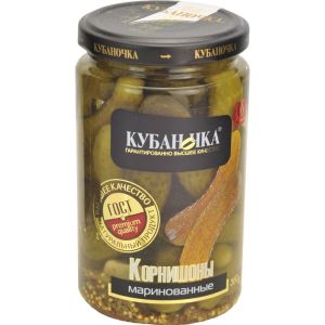 Корнишоны 360г Кубаночка ст/б 1/12