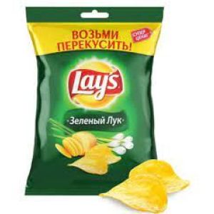 Чипсы Лейз 140г Зеленый лук 1/19