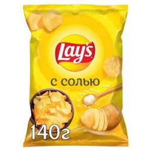 Чипсы Лейз 140г С солью 1/19