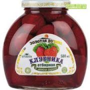 Компот Клубника 580г ст/б 1/12 Зол.Дол.